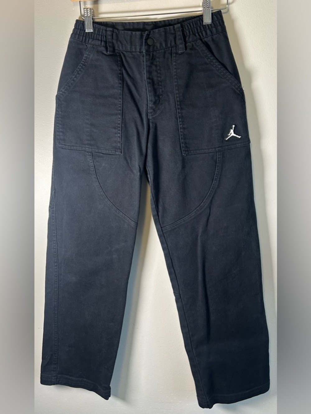 Air Jordan Womens Pants Size XS Black Utility Cargo Carpenter Stretch $110 EUC